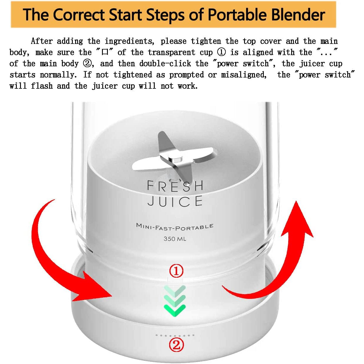 Rynx | Portable Blender Bottle Electric Juicer