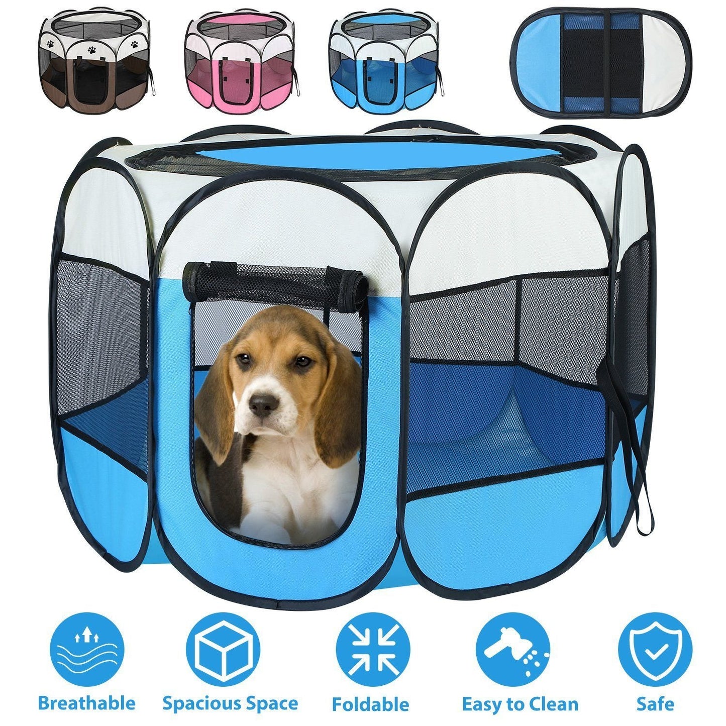 Rynx | Portable Foldable Pet Play Area For Dogs Cats Other Pets