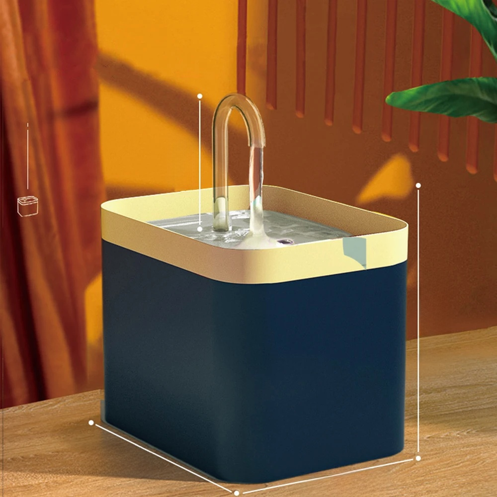 RYNX | Ultra-Quiet Pet Water Fountain With Smart Filtration - 1.5 L Stainless Steel