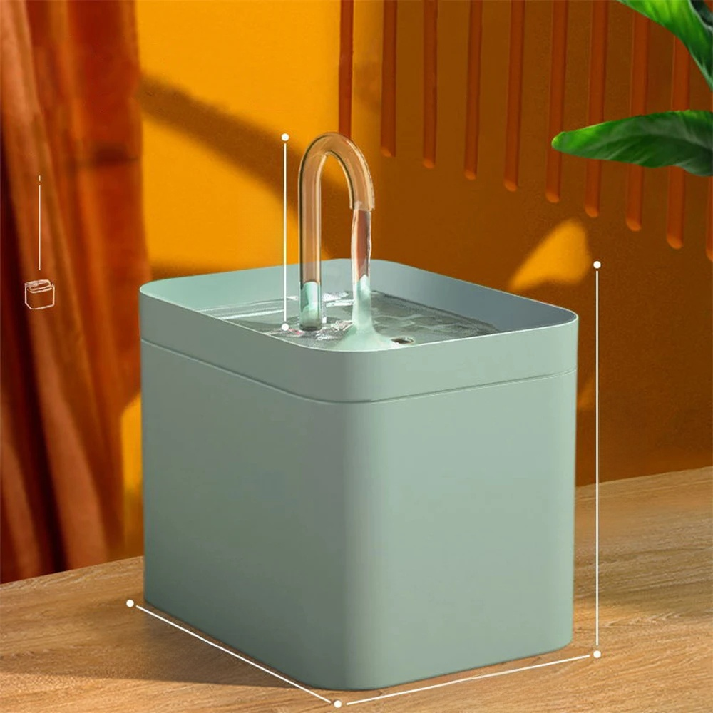 RYNX | Ultra-Quiet Pet Water Fountain With Smart Filtration - 1.5 L Stainless Steel