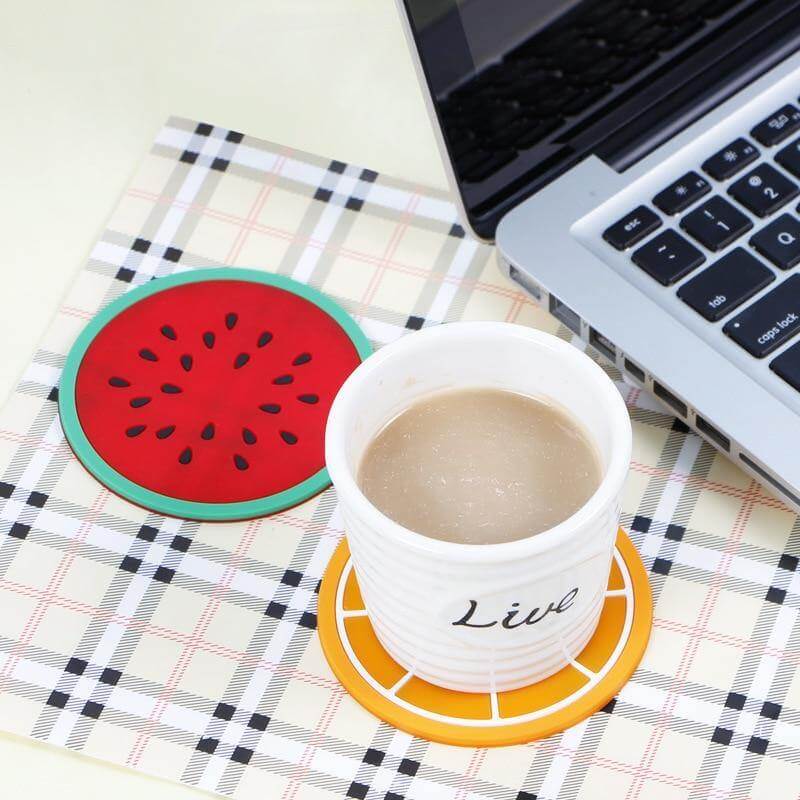 Rynx | 5pcs Silicon Custom Fruit Coasters