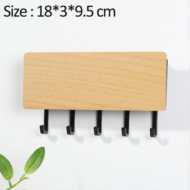 Rynx | KeyOrganize Wood Key Holder Wall Shelf | Multifunctional & Stylish | Wall Decor & Storage