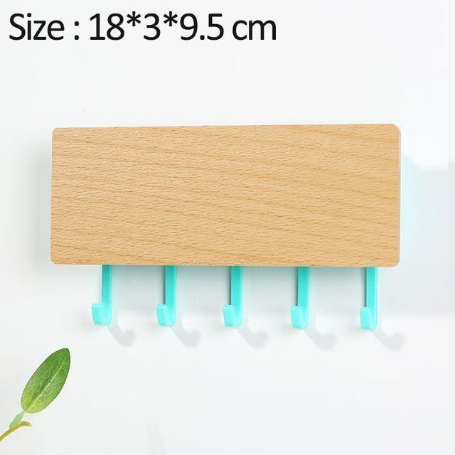 Rynx | KeyOrganize Wood Key Holder Wall Shelf | Multifunctional & Stylish | Wall Decor & Storage