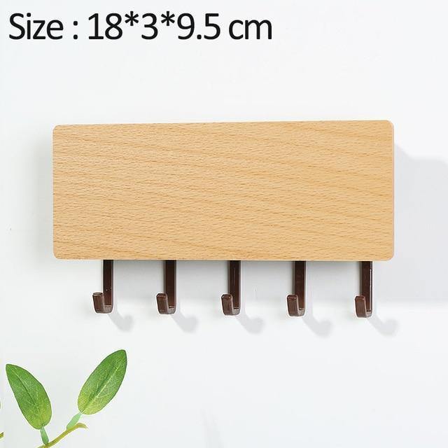 Rynx | KeyOrganize Wood Key Holder Wall Shelf | Multifunctional & Stylish | Wall Decor & Storage