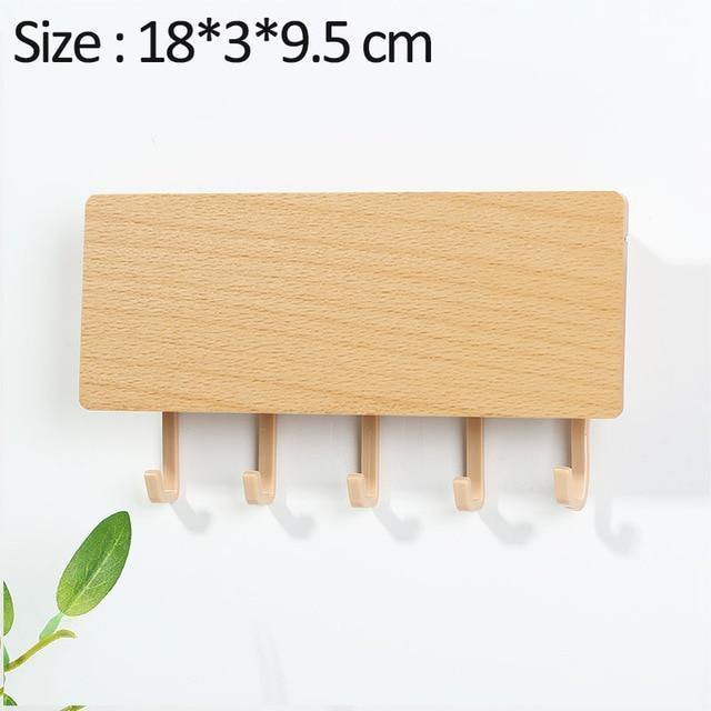Rynx | KeyOrganize Wood Key Holder Wall Shelf | Multifunctional & Stylish | Wall Decor & Storage