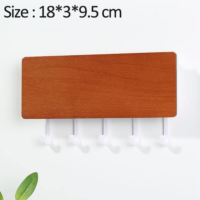 Rynx | KeyOrganize Wood Key Holder Wall Shelf | Multifunctional & Stylish | Wall Decor & Storage