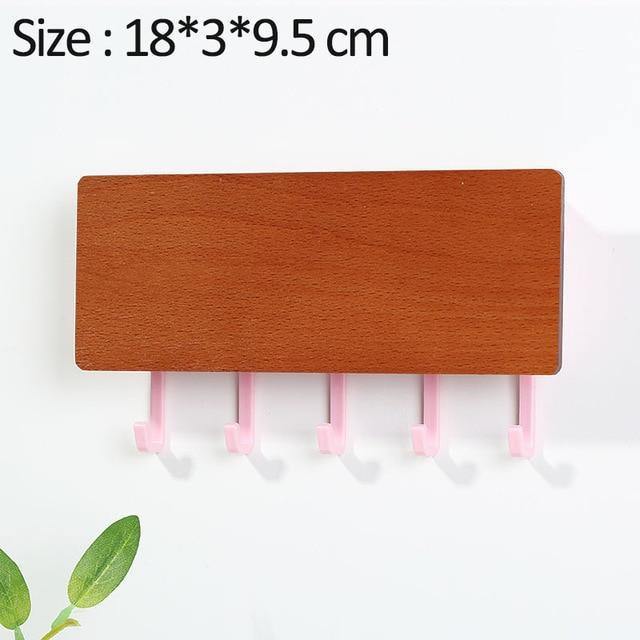 Rynx | KeyOrganize Wood Key Holder Wall Shelf | Multifunctional & Stylish | Wall Decor & Storage