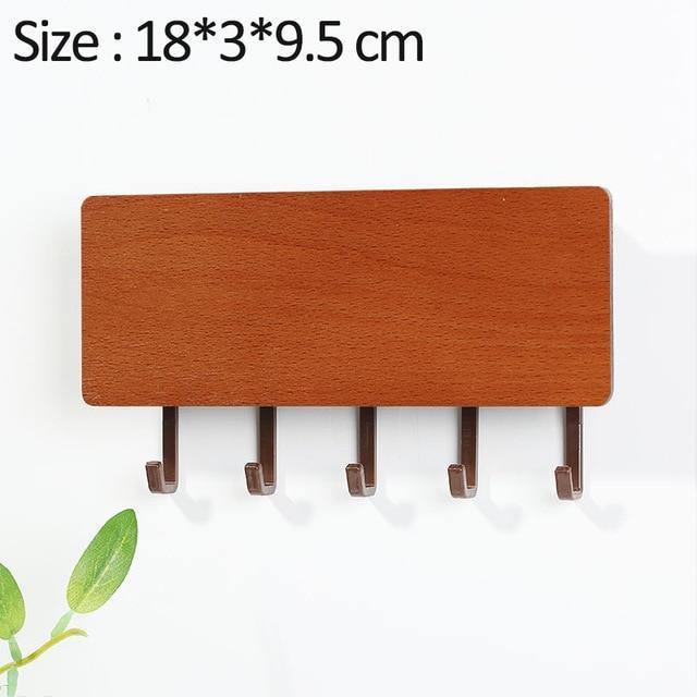 Rynx | KeyOrganize Wood Key Holder Wall Shelf | Multifunctional & Stylish | Wall Decor & Storage