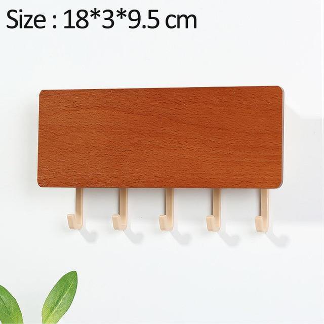 Rynx | KeyOrganize Wood Key Holder Wall Shelf | Multifunctional & Stylish | Wall Decor & Storage