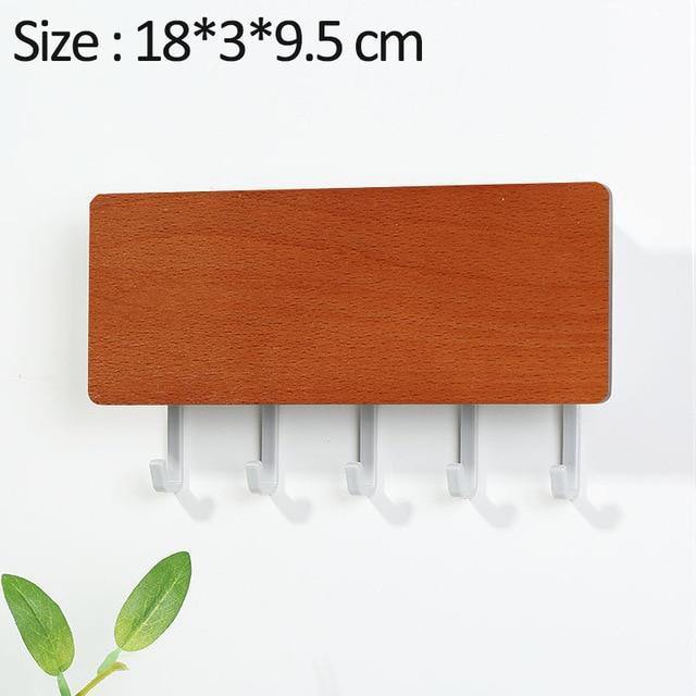 Rynx | KeyOrganize Wood Key Holder Wall Shelf | Multifunctional & Stylish | Wall Decor & Storage