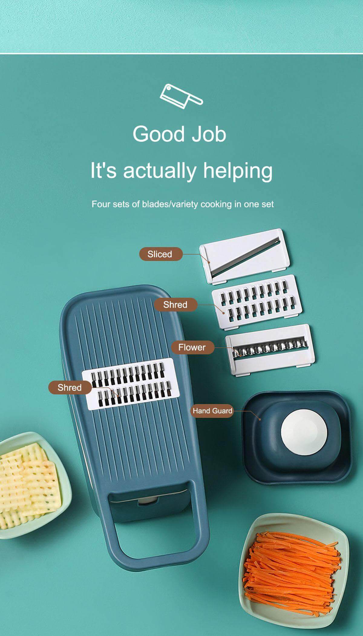 Rynx | Multifunctional Pastel Vegetable Cutter