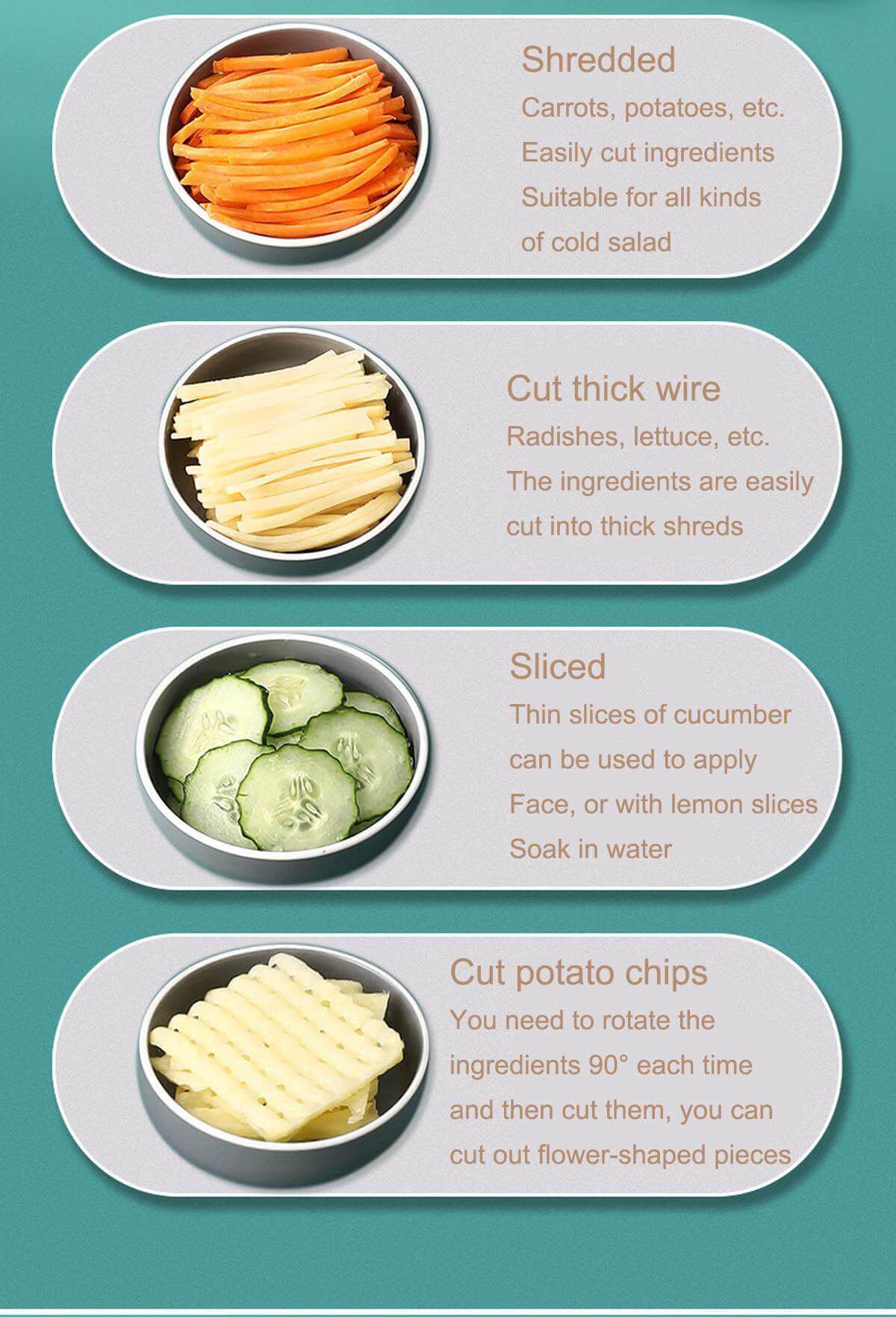 Rynx | Multifunctional Pastel Vegetable Cutter