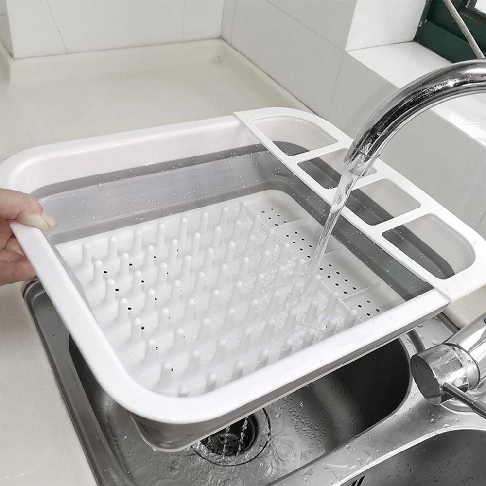 Rynx | Foldable Kitchen Dish Drying Rack with Drainer