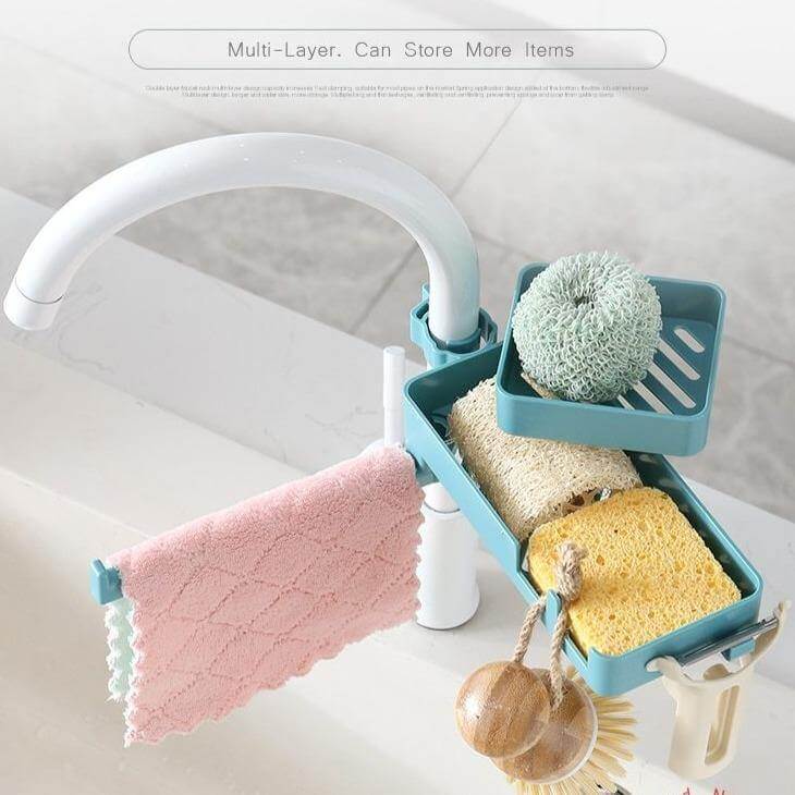 Rynx | Multilayer Rotatable Kitchen Sink Drain Organizer