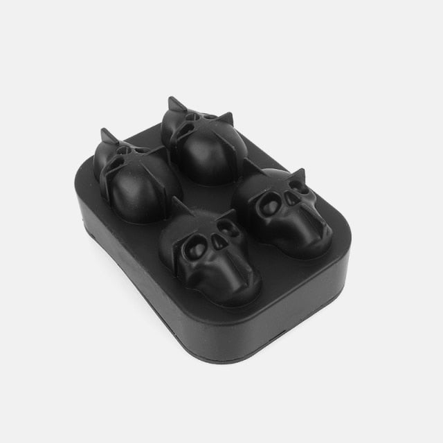 Rynx | FrostSkull 3D Silicone Mold Ice Cube Maker | Skull Ice Cubes | Creative Bar Accessories