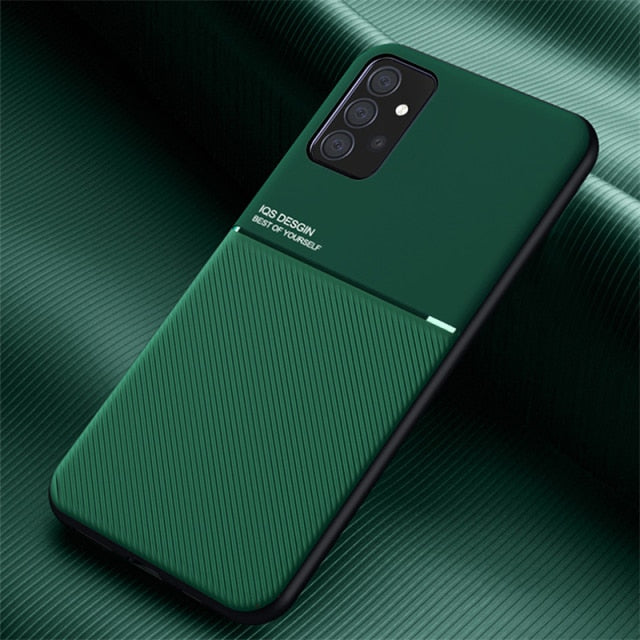 RYNX | Luxury Leather Magnetic Case Green