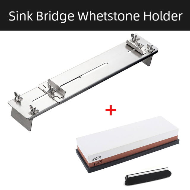 Rynx | Adjustable Stone Base Sink Knife Sharpener Holder