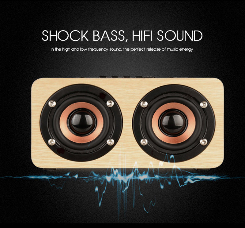 Rynx | Wireless Bluetooth HiFi portable speaker in wood for iPhone, smartphone, iPad, Android