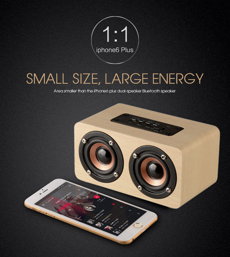 Rynx | Wireless Bluetooth HiFi portable speaker in wood for iPhone, smartphone, iPad, Android