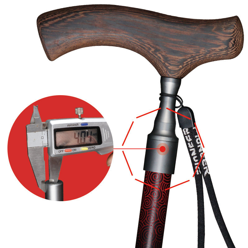 Rynx | T Handle Aluminum Walking Stick Quick Locking Ultralight Anti-Slip Cane For Elderly 1 Pcs