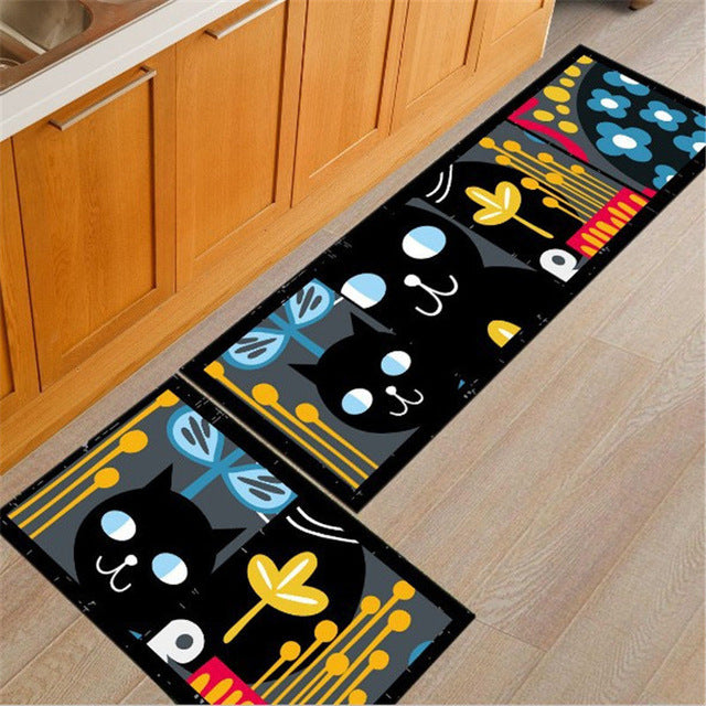 Rynx | Long Absorbent Patterned Non-Slip Kitchen Floor Mats