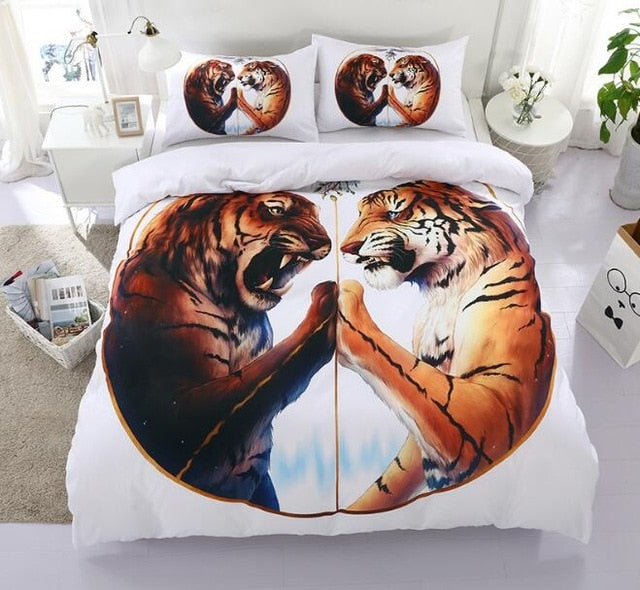 Rynx | Animal Couple Bedding Sets Duvet and Pillow Shams