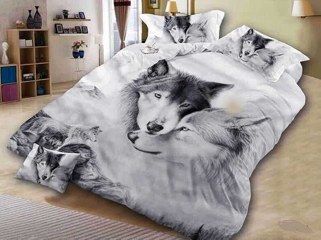 Rynx | Animal Couple Bedding Sets Duvet and Pillow Shams