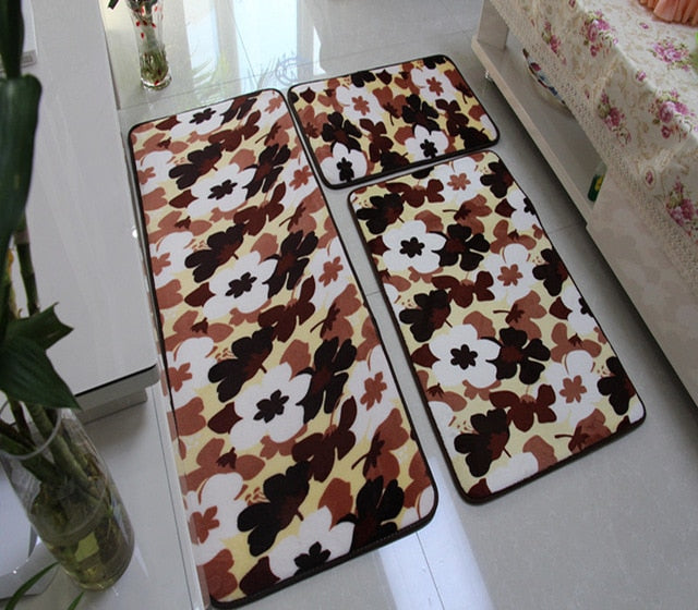 Rynx | 3 PC Soft Non-Slip Bath Mat Set