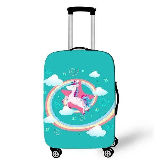 Rynx | Enchanting Unicorn Neoprene Luggage Cover for 18-32 Inch Luggage