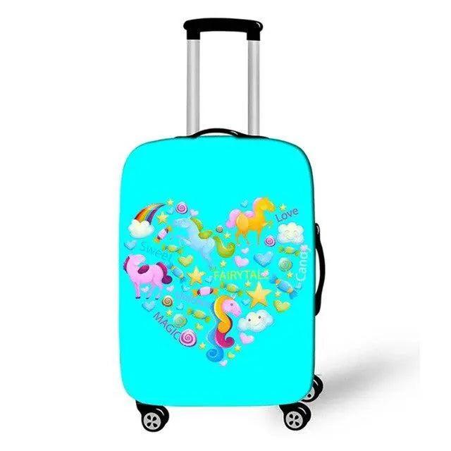 Rynx | Enchanting Unicorn Neoprene Luggage Cover for 18-32 Inch Luggage