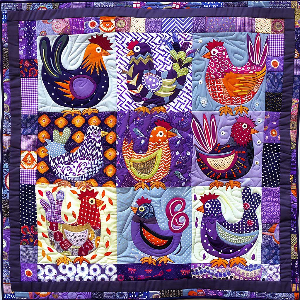 Rynx | Purple Chicken Quilt