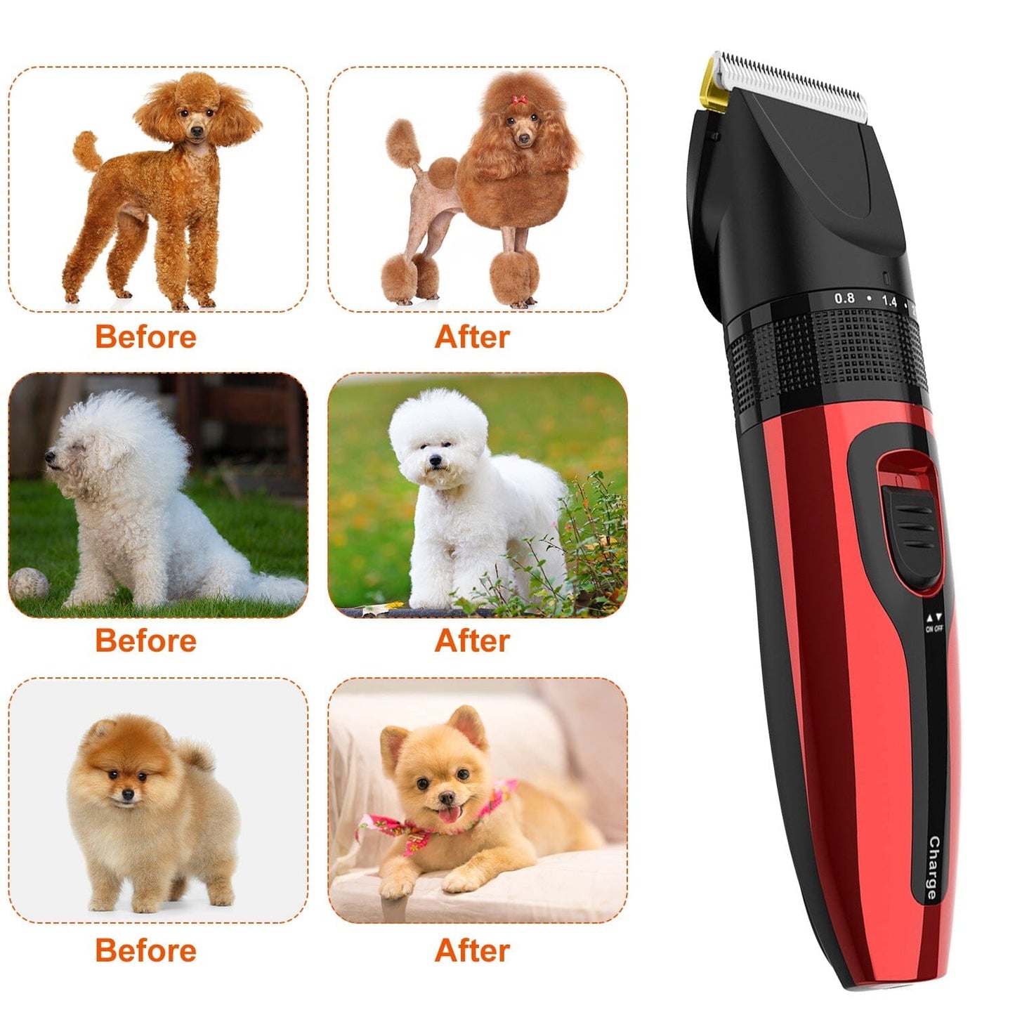 Rynx | Rechargeable wireless pet grooming kit