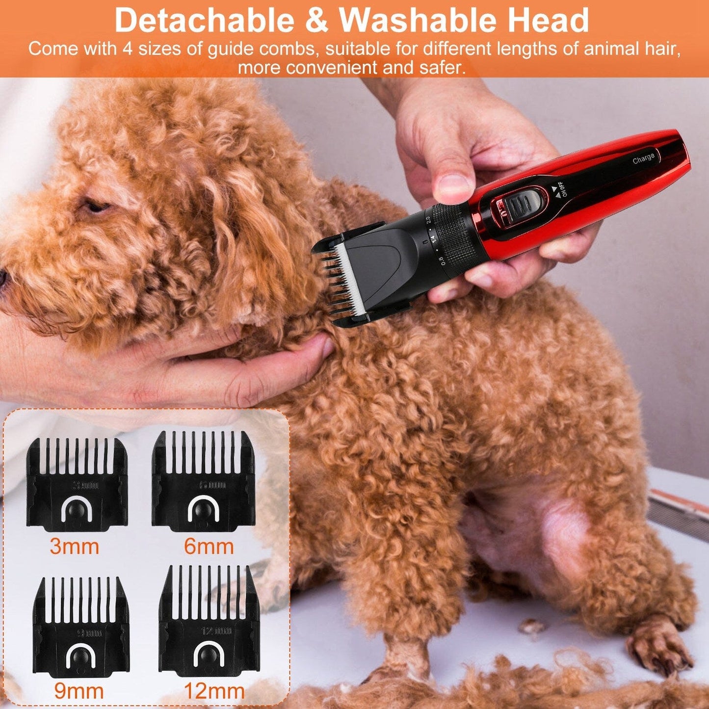 Rynx | Rechargeable wireless pet grooming kit