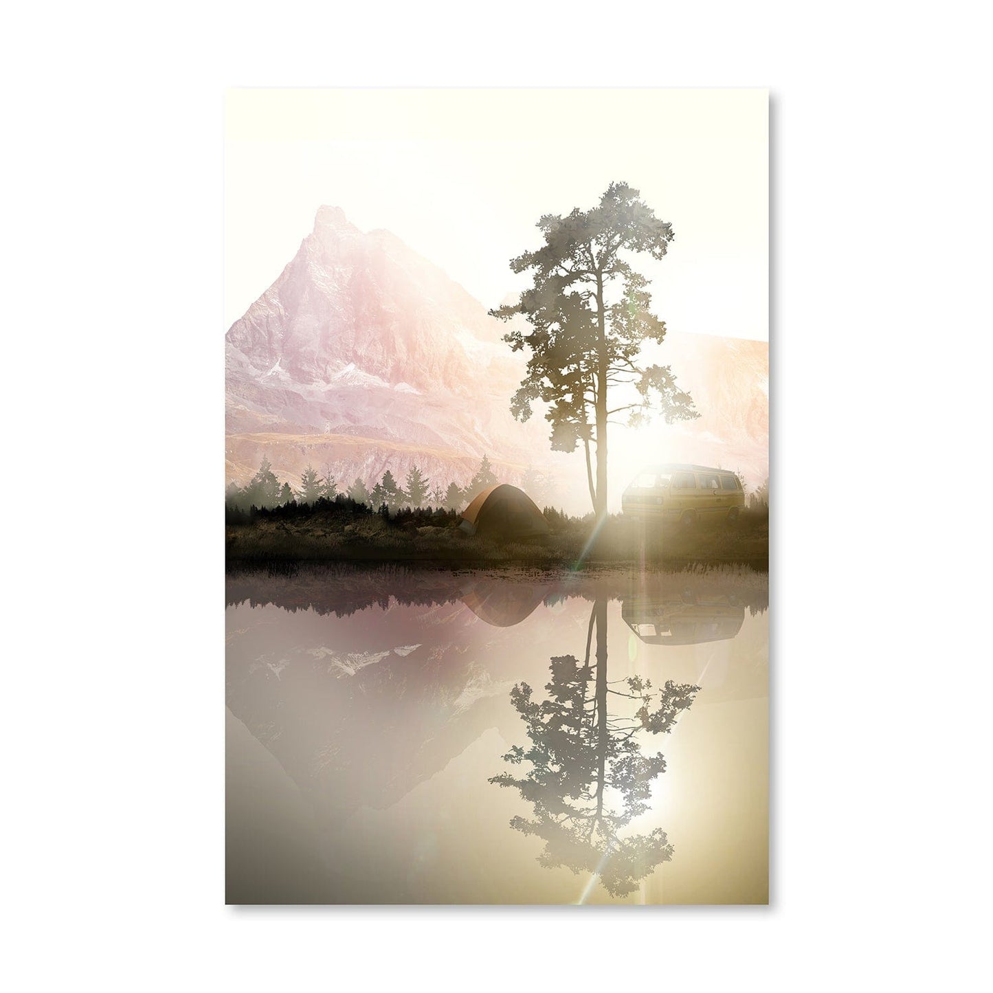 Rynx | Natural mirror canvas