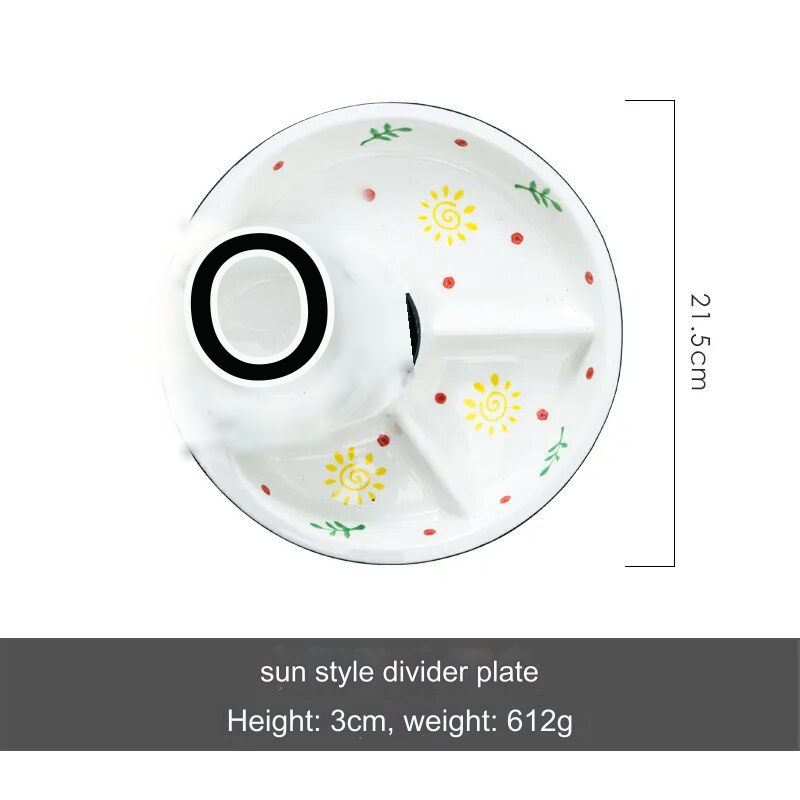 Rynx | Breakfast Combo Nordic Ceramic Plate