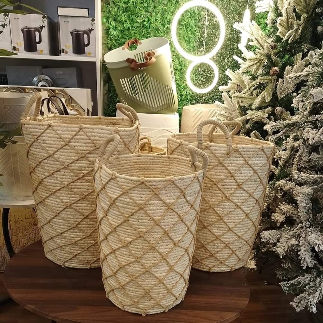 Rynx | 3 Stackable handmade baskets