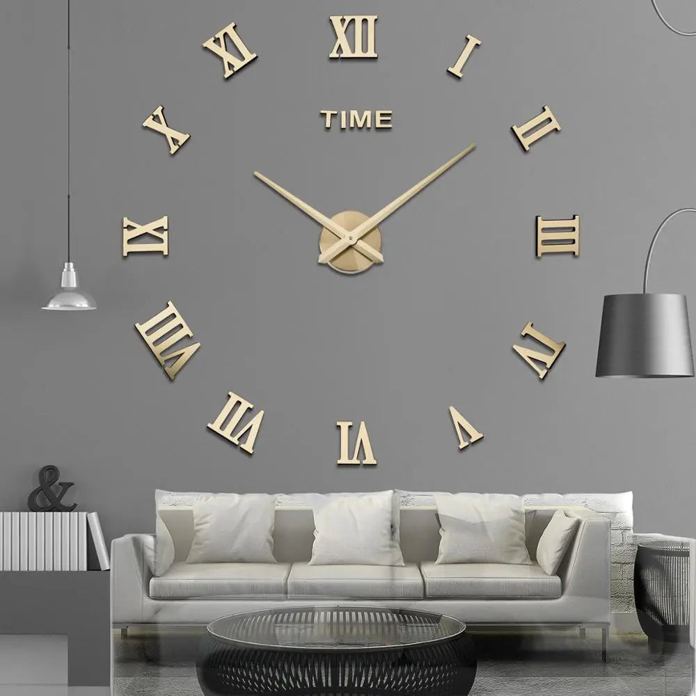 Rynx | Romantime - Unique DIY Wall Clock - Roman Numerals - Stylish and Personal