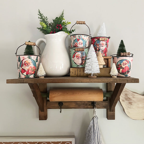 Rynx | Nostalgic Santa buckets with handles, set of 5