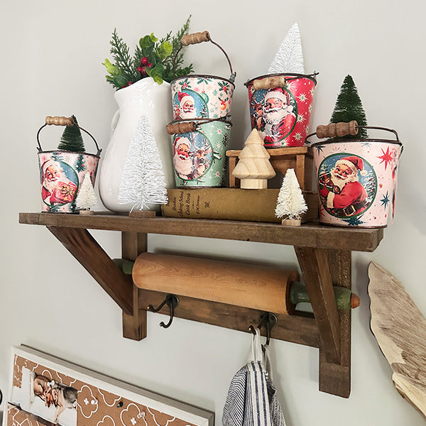 Rynx | Nostalgic Santa buckets with handles, set of 5