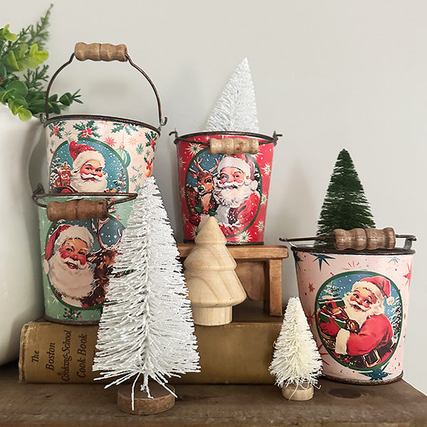 Rynx | Nostalgic Santa buckets with handles, set of 5