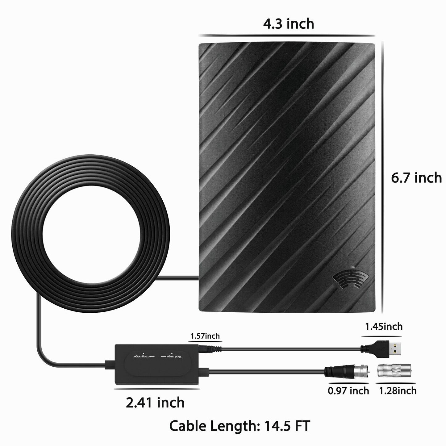 RYNX | Range Indoor Hdtv 4K Digital Antenna 600 Miles