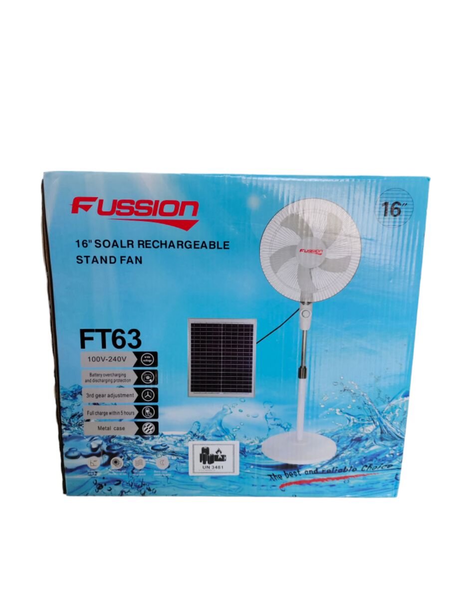 Rynx | 16" Solar Rechargeable Standing Fan
