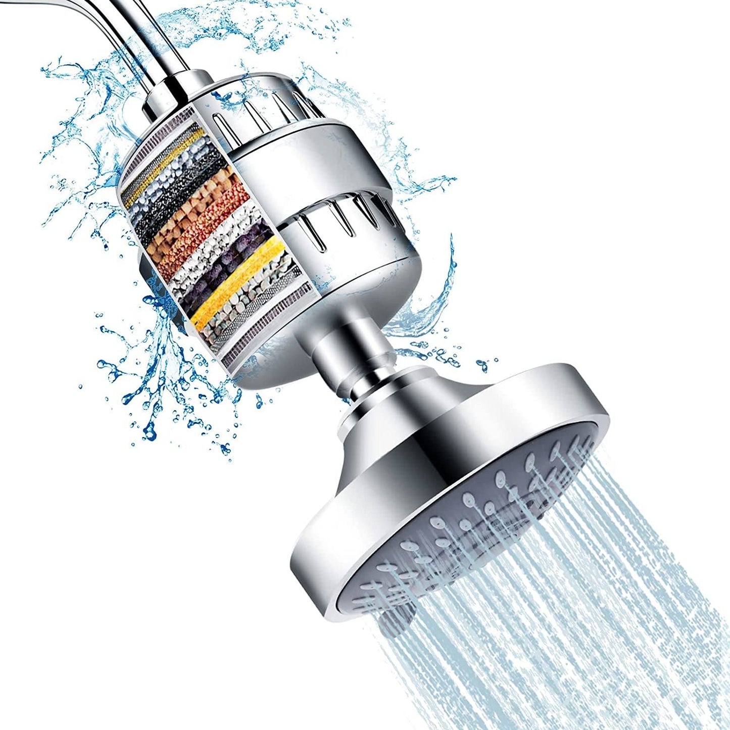 Rynx | Shower head and 15-step shower filter combination