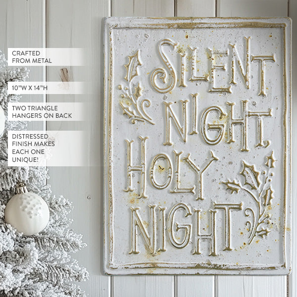 Rynx | Silent Night Aged White Wall Decoration