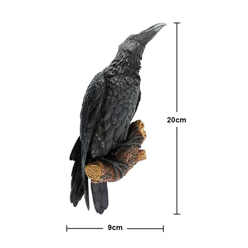 Rynx | Noctura Realistic Decorative Raven – Mood-Enhancing Decoration for Home & Garden