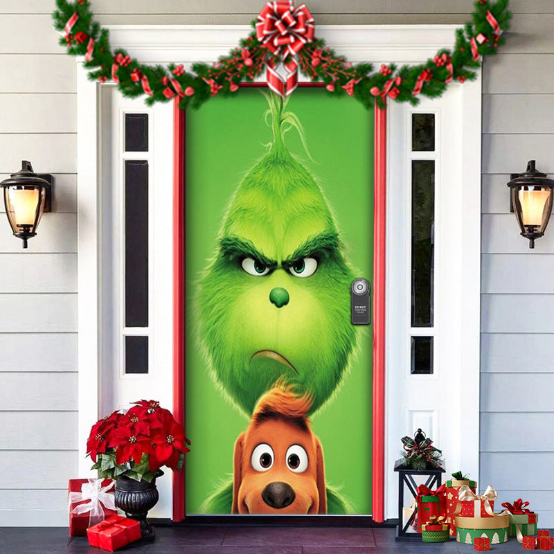 Rynx | Nightmare Before Christmas Outdoor Decorations Props Christmas Elf Door Cover