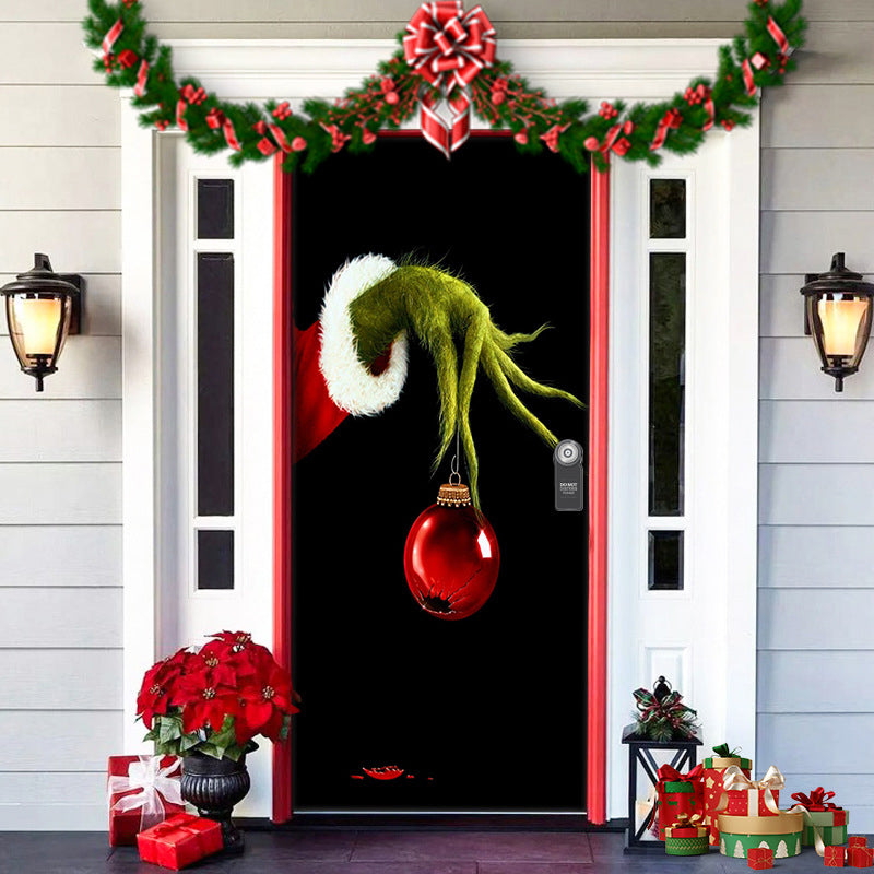 Rynx | Nightmare Before Christmas Outdoor Decorations Props Christmas Elf Door Cover
