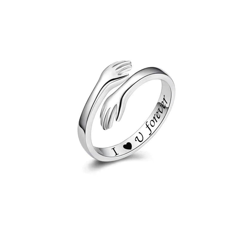 RYNX | Best Gift - Hug Ring I will love you forever (Silver)