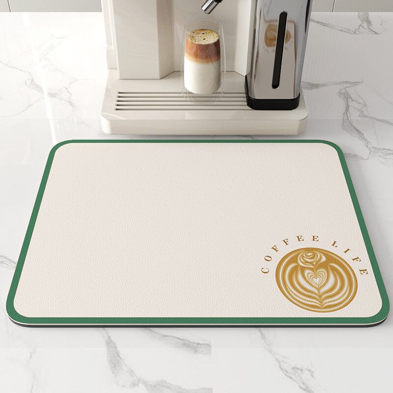 Rynx | Kitchen Super Absorbent Draining Mat, Quick Drying Dish Coffee Mat