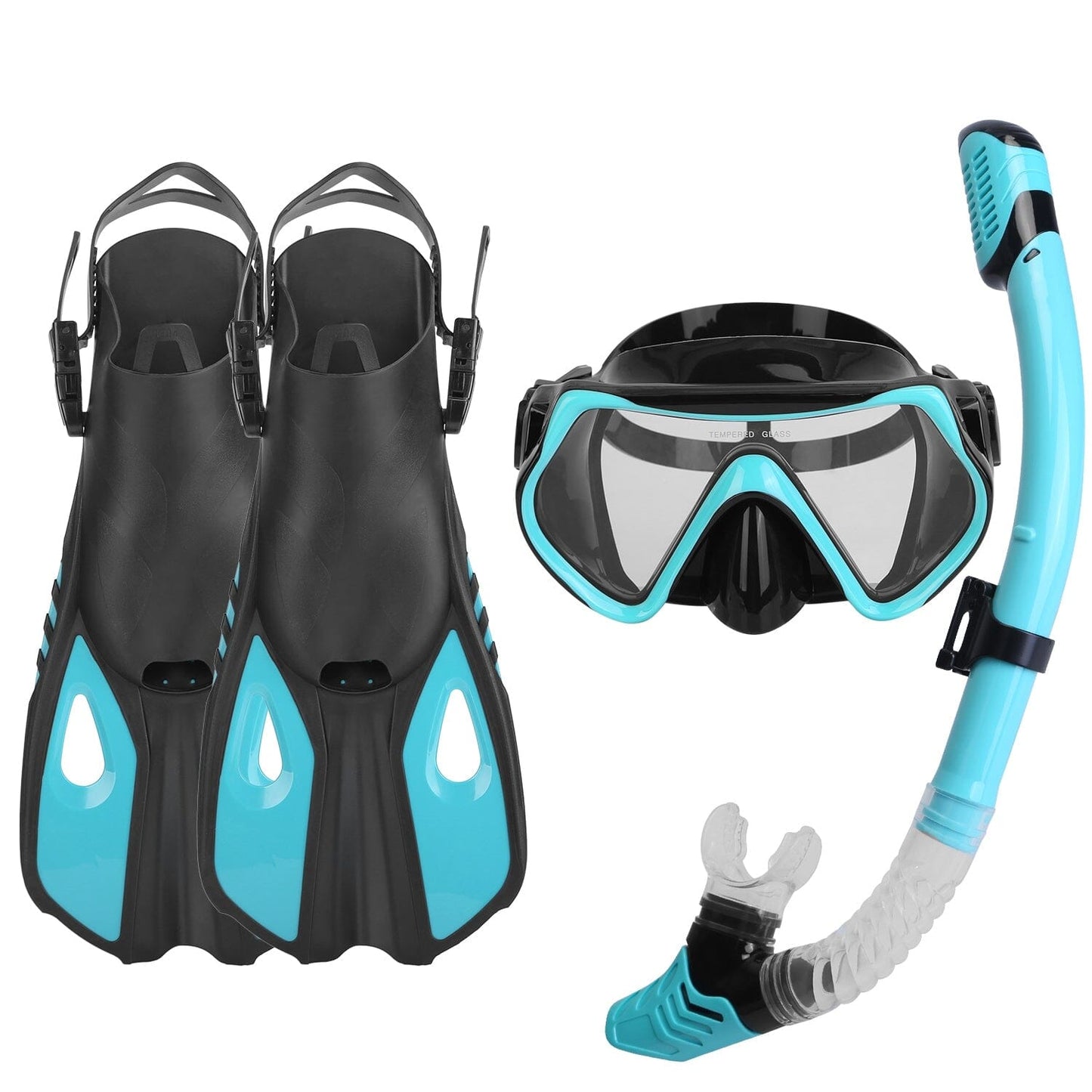 Rynx | Snorkeling Gear Mask Fins Set with Adjustable Swim Fins